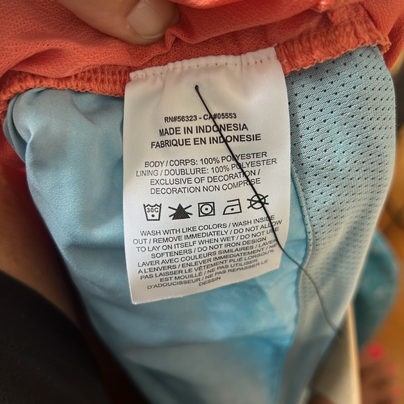 NWT Nike Dri-fit running shorts 3x Teal/Coral - Picture 7 of 7